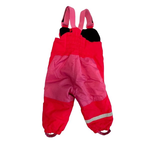 H&M Overall Ski/Snow Suit 12-18 Months Only Used Once Pink/Red Adjustable - Picture 10 of 13